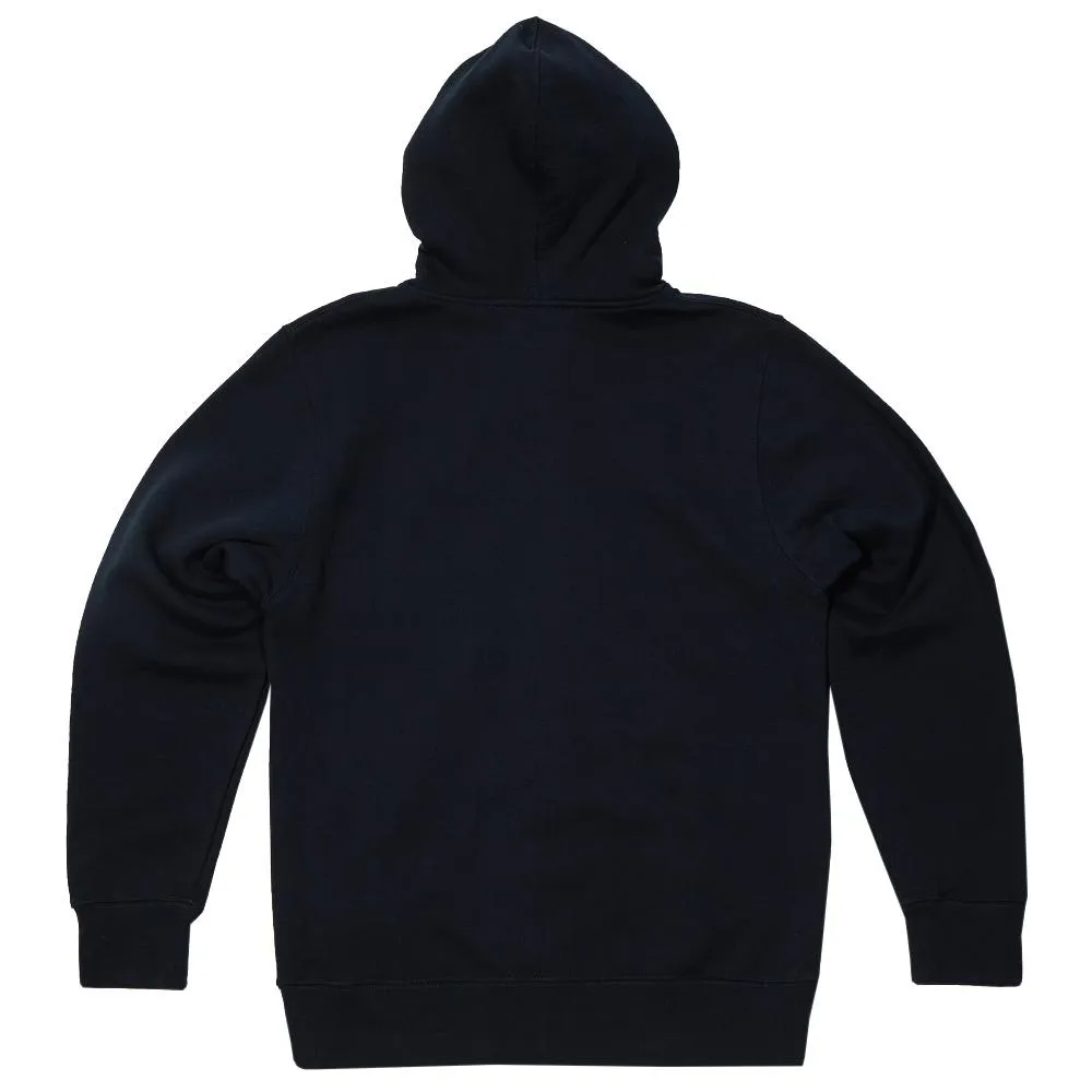 Undefeated 5 Strike Basic Pullover Zip HoodyNavy