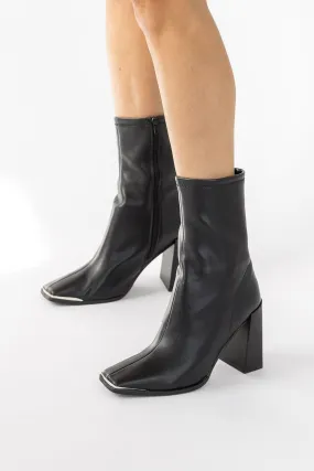 Walk Tall Black Dress Booties - Final Sale