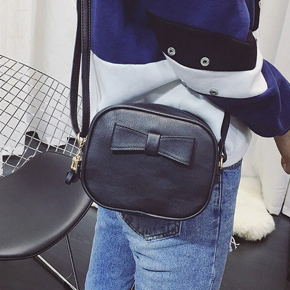 Women Bag Leather Bowknot women messenger bags Hbag crossbody Shoulder Bag Coin clutch Women's hbags Lady's bolso