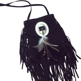 Women leather feather Fringe Tassel Shoulder Bag Crossbody Bag Messenger Hbag Satchel bolsos mujer hbags