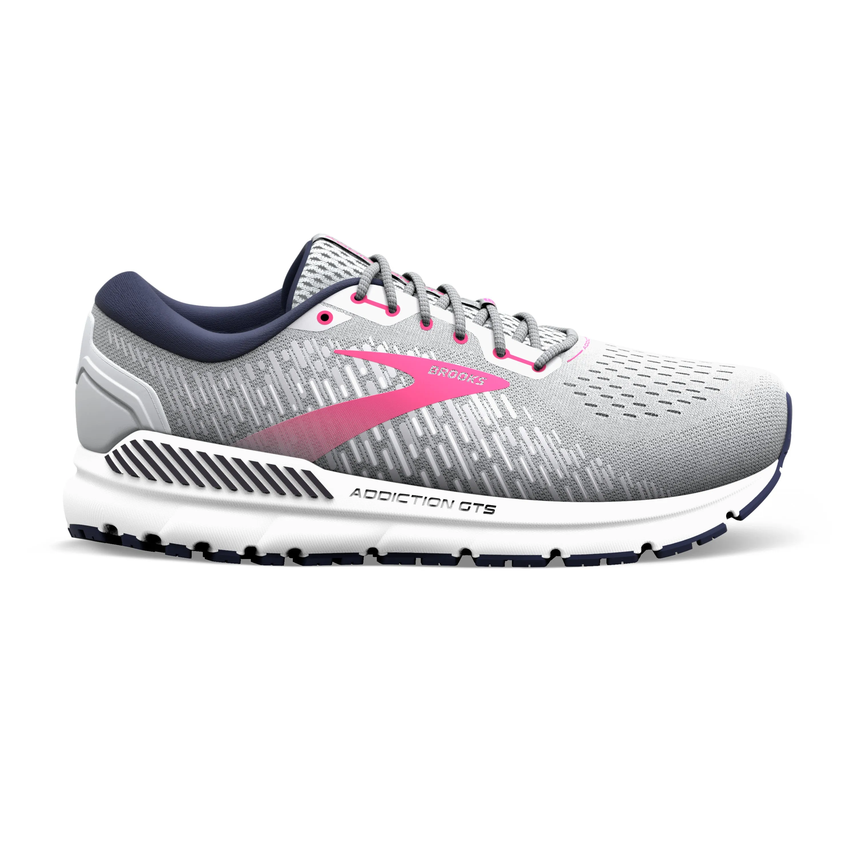 Women's Brooks Addiction GTS 15 Color: Oyster/Peacoat/Rose (WIDE WIDTH)