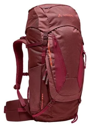 Women's Vaude Asymmetric 38+8 Hiking Bag Red Woman