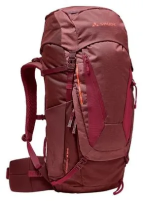 Women's Vaude Asymmetric 38+8 Hiking Bag Red Woman