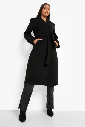 Wool Look Trench Coat